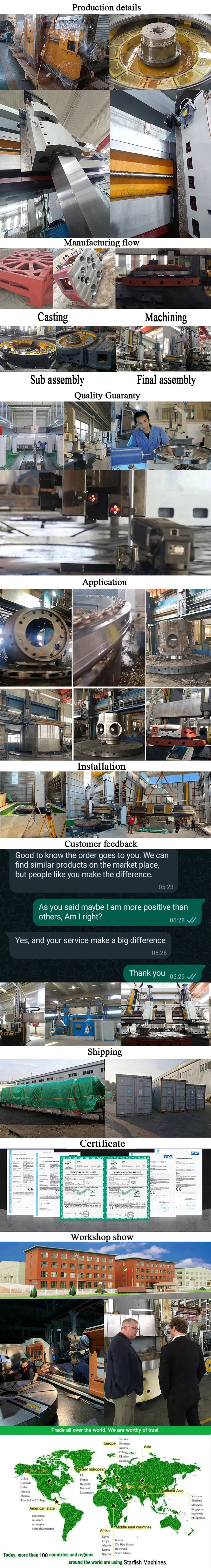 Double Column CNC Vertical Turning Lathe Machine (Option: Milling) Turning Diameter 2500-12500mm