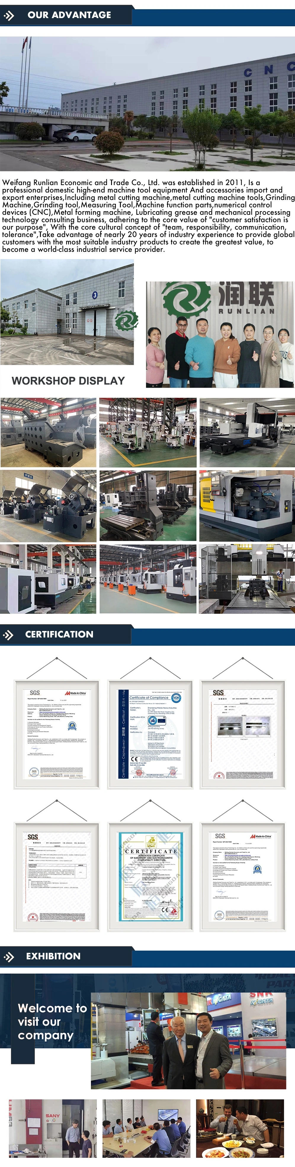 Vertical CNC Engraving Machine Frame CNC Lathe Body